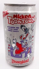 VTG Diet Coke Can Mickey's Toontown Disneyland Open Tab 1990s Nutrasweet Empty