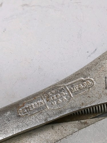 Vintage VISE GRIP No 10 Peterson Dewitt USA PAT APR 14 1942 PAT PEND Pre Release - Picture 16 of 17