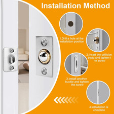 4 Pack Roller Door Catch Ball Latch Heavy Duty Adjustable Spring Catch for Door