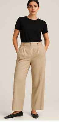 Scotch and Soda Pleated Wide Leg Trousers Full Length Womens 28