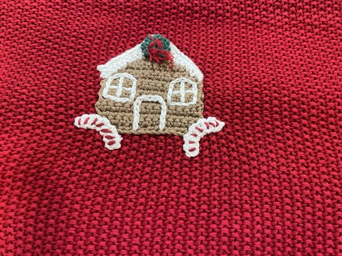 Pottery Barn Christmas Crochet Baby Blanket NWT - Picture 10 of 16