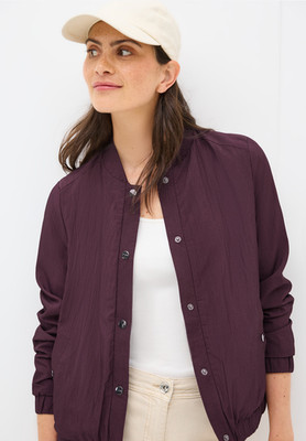 CECIL | Papertouch Blouson | Farbe: mulberry red 16900, 212732