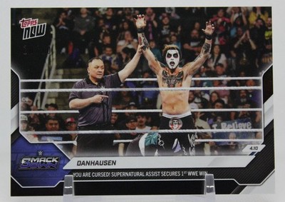2026 WWE Topps Now #36 Danhausen Black Foil 10/10 ***BOOKEND***