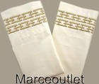 Hotel Collection Chain Link Embroidery 500 Thread Count KING Cases Champagne — photo 3