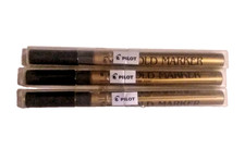 Pilot Gold Markers Permanent Extra Fine Point Set of 3 - NEW