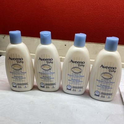 4 x Aveeno Baby Moisturizing care Wash fregtance free with Natural Oatmeal &