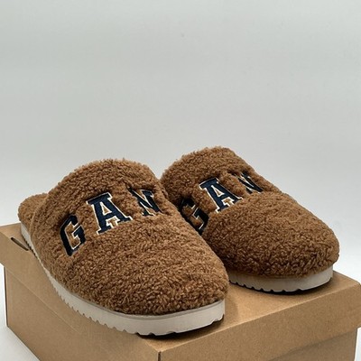 GANT Men s Miltoon slippers brown, plush Size 9.5 Eby4930