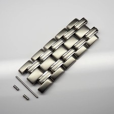 OMEGA Genuine 5 Connected Link Seamaster 120 300 Men's Watch Parts SS 18mm