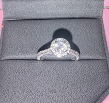 Boodles Vintage Design Brilliant Cut Platinum diamond Engagement Ring Size J 1/2