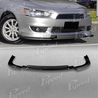 #ad For 2008 2015 Mitsubishi Lancer RA Style Carbon Style Front Bumper Spoiler Lip $108.80