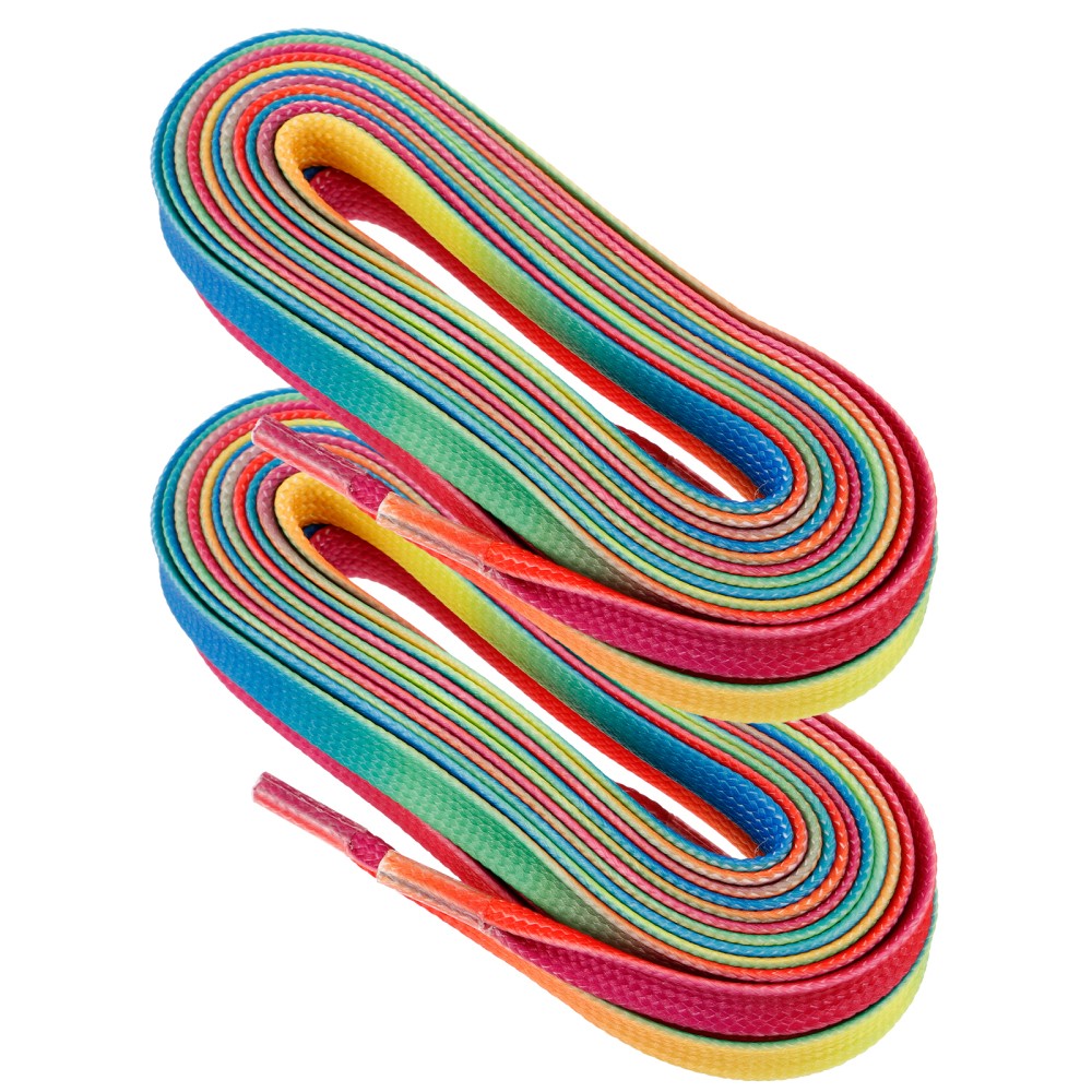 APL Scarpa colorata cerata ghiaccio giallo hockey lacci skate sfumati arcobaleno