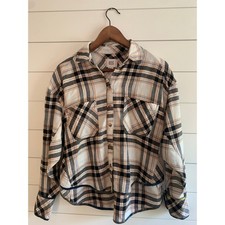 BDG Urban Outfitters Cropped Plaid Flannel Women Size S/P Fall Vibes