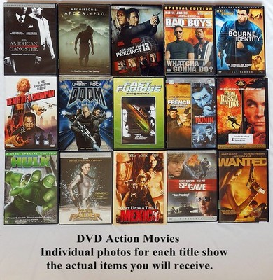 DVD Action Movies - Pick and Choose your Favorites!