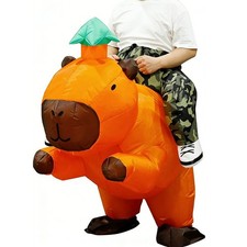 Capybara Costume For Adult, Funny Inflatable Ride On Costume Blow Up Suit