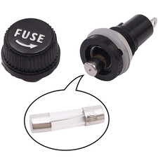 8 Pcs Panel Mounted 5X20Mm Screw Cap Fuse Holder Socket AC 250V 10A/AC 125V 15A