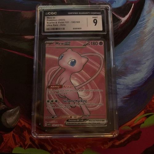 CGC 9 Mew ex 193/165 Scarlet & Violet 151 Ultra Rare Holo Pokemon Card