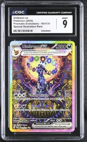 Umbreon EX *CGC 9* Special Illustration Rare *Prismatic Evolutions*#161 *Pokemon
