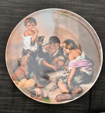 Sammelteller Heinrich Germany Porzellan "Bettelknaben beim Würfelspiel"alt/antik