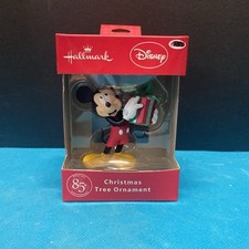 Hallmark Disney 85th Anniversary Mickie Mouse Present Christmas Tree Ornament