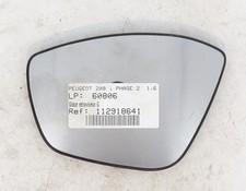 Glace de rétroviseur Peugeot 208