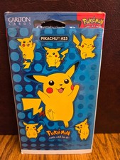 Vintage Pokemon 25 Pikachu 2 Sheets Stickers 1999 Nintendo New SEALED