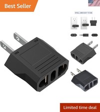 Compact Universal Plug Adapter - /Australia/China to USA, Travel Essential