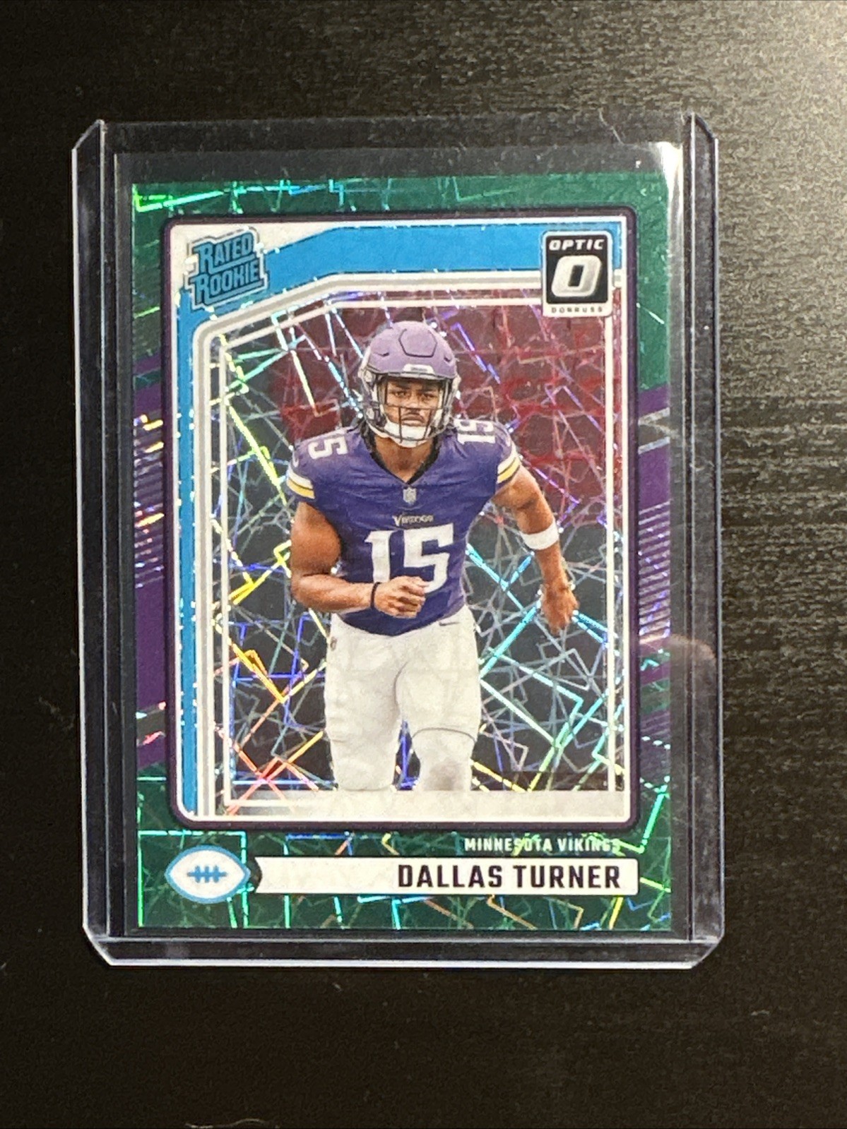 2024 Panini Donruss Optic -  Dallas Turner #224 Green Velocity Prizm (RC)