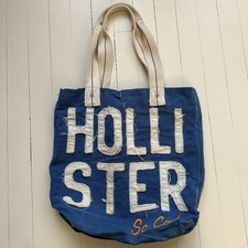 VTG HOLLISTER SO CAL SPELLOUT SCRIPT BLUE BAG...