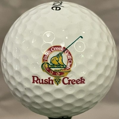 Rush Creek Golf Club VINTAGE Logo Golf Ball Maple Grove, MN Pinnacle Power 392