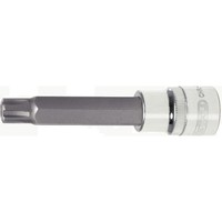 "Ks Tools 918.1785 1/2\" Chromeplus Bit-Stecknuss Ribe Mit Stirnlochbohrung,Lang,M"