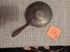 Vintage Sheffield Silver Plate Crumb Catcher Silent Butler Wood Handle