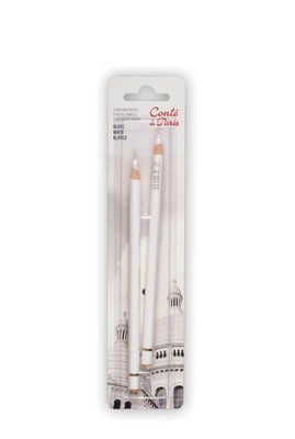 2 Count White Pastel Pencils High Pigment Multi Functional Art Supplies
