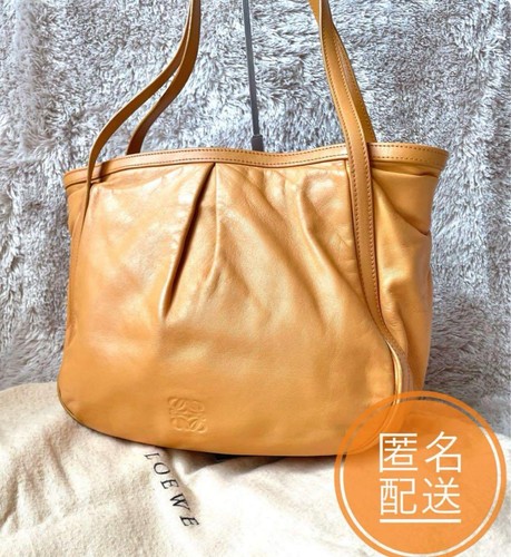 Loewe Anagram Sheepskin Handbag Lamb Leather Storage Bag Japan