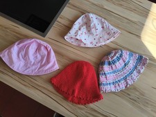 4 Kindermützen,Sommerhut,Sommerhüte,Hut,Größe 54/55,92/104,52/54,Topolino,H&M