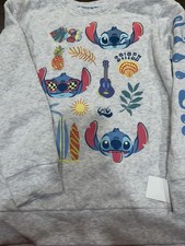 Disney Stitch Girls Sweatshirt Medium NWT
