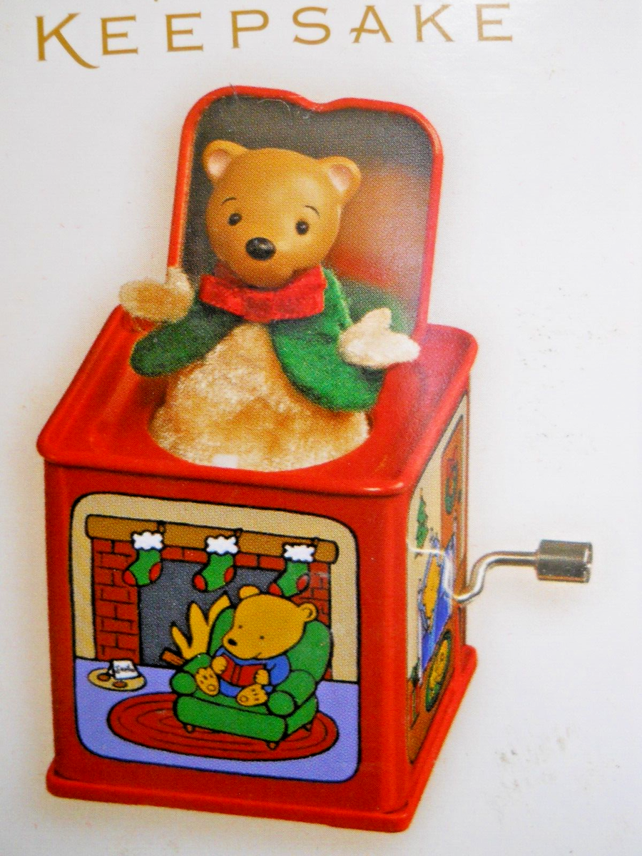 テディ POP 2006 Hallmark Keepsake Magic Wind up Music POP GOES THE TEDDY BEAR