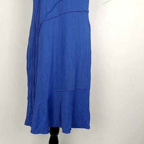 NWT Narciso Rodriguez Womens 48 Dress Solid Blue Sleeveless Knee Length Sheath - Picture 3 of 8
