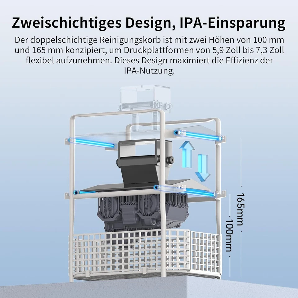 ANYCUBIC Wash and Cure 3.0 Maschine für LCD/DLP/SLA 3D Drucker 2 in 1 UV Wasch - Bild 4 von 4