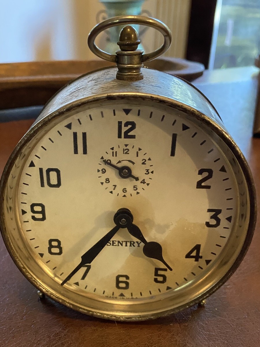 antique sentry wind up alarm clock | eBay