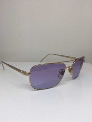 Vintage Emporio Armani Sunglasses EA 159 Shiny Gold C. 773/2G 53mm Made In Italy - Picture 5 of 12