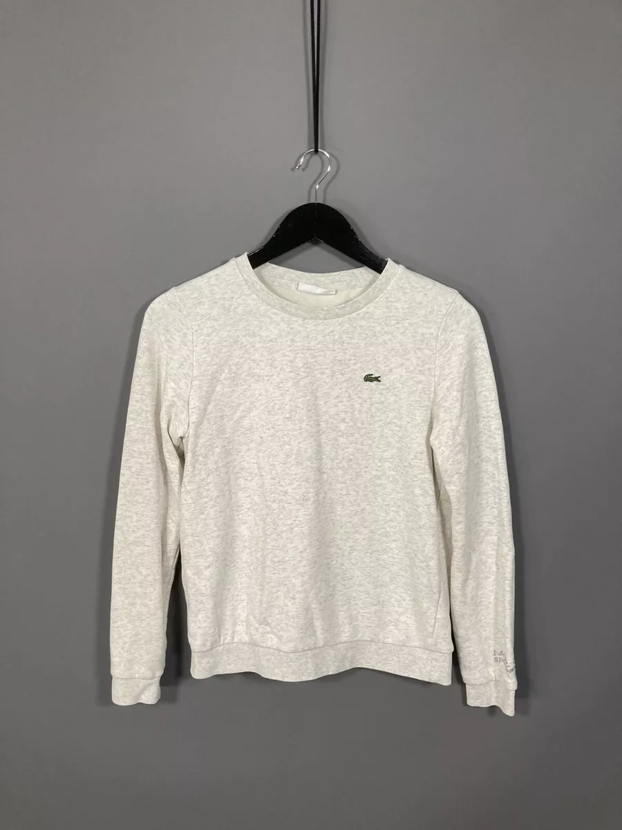 LACOSTE Sweatshirt Size 36 UK6 8 Grey Great Condition