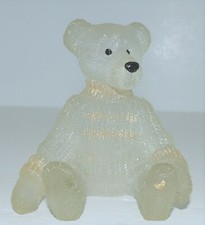 VINTAGE SARAH'S ATTIC BEAR IN SWEATER FIGURINE ICE SCULPTURE MADE IN USA