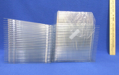 Plastic Storage Containers w/ Hinged Lids & Hang Hole Clear Display Lot Of 25