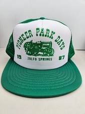 Vintage 1987 John Deere Pioneer Park FL USA Trucker Hat Snapback Cap