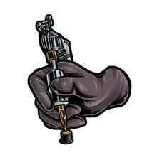 TATTOO MACHINE INK TAT GUN BODY ART CAR Truck Boat Window BUMPER STICKER DECAL