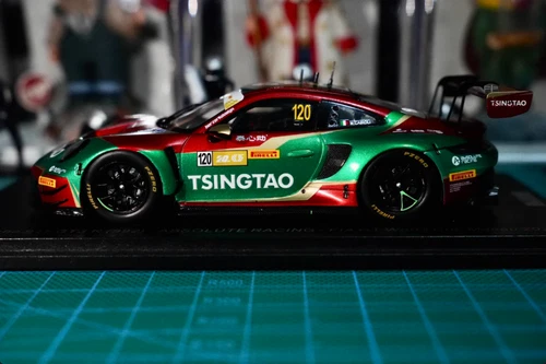SPARK Model 1/43 2023 Macau GT Porsche PORSCHE GT3 R 120 # Tsingtao Beer - Picture 3 of 5