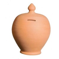 Bruna Colì Salvadanaio Terracotta Tond Cm 18 H 25, 1 StüCk