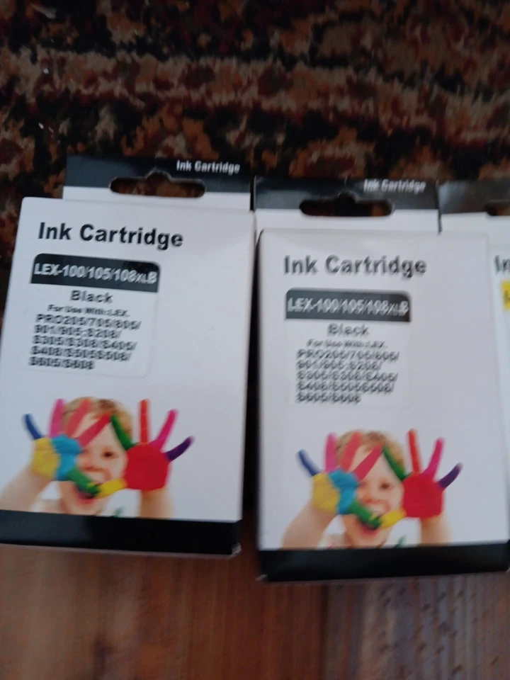Lexmark 100 (2)Black Yellow Magenta Ink Cartridges Unopened 2016 - Image 2 of 4