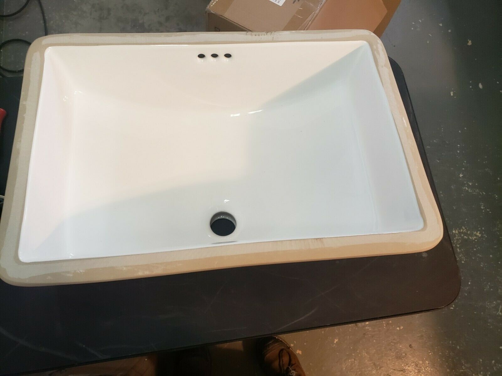 Signature Hardware SHU1812WH Myers Porcelain Undermount Bathroom Sink