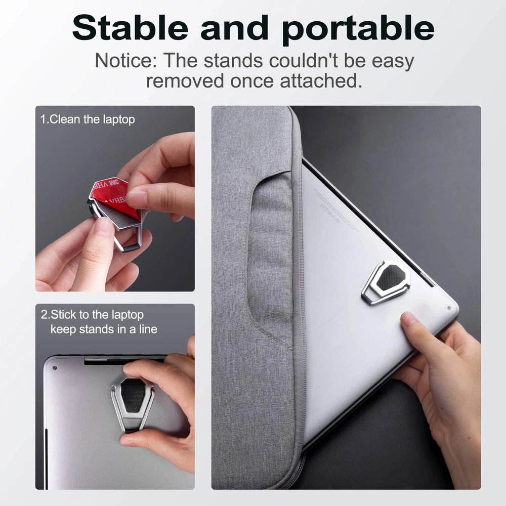 Laptop Stand for Desk Portable Anti-Slip Keyboard Riser Zinc Alloy Keyboard S...